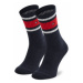 Tommy Hilfiger Súprava 2 párov vysokých ponožiek unisex 394020001 Čierna
