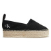 Calvin Klein Jeans Espadrilky Platform Espadrille Ml Btw YW0YW01378 Čierna