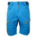 HAVEN Cyklistické nohavice krátke bez trakov - NAVAHO SLIMFIT - modrá/oranžová