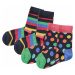 Happy Socks Ponožky  kráľovská modrá / žltá / zelená / ružová / čierna
