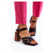Women's High Heel Sandals Black Opifiana