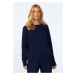 DKaren Woman's Sweatshirt Wenezja Navy Blue