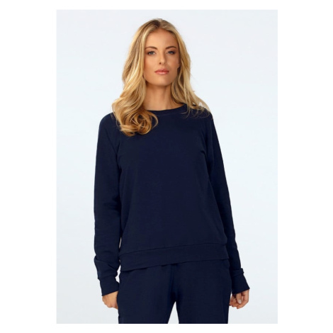 DKaren Woman's Sweatshirt Wenezja Navy Blue