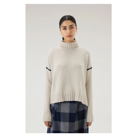 Rolák Woolrich Wool Cable' Turtleneck Milky Cream