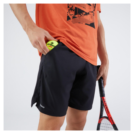 Pánske tenisové šortky Essential+ čierne ARTENGO