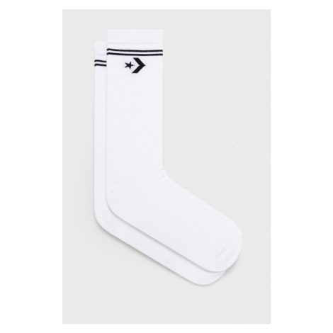 Ponožky Converse pánske, biela farba
