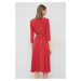 Šaty Lauren Ralph Lauren červená farba, mini, áčkový strih, 250769904