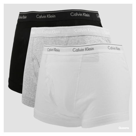Calvin Klein 3 Pack Classic Fit Trunks biele / čierne / melange šedé