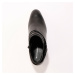 Blancheporte Nízke čižmy s ozdobnými remienkami, sponou a cvočkami čierna