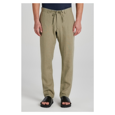 NOHAVICE GANT RELAXED LINEN DS PANTS DRIED CLAY