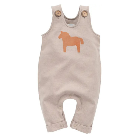 Pinokio Drevené nohavice Pony Dungarees Beige