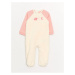 LC Waikiki Lcwk Crew Neck Long Sleeve Plush Baby Girl Jumpsuit