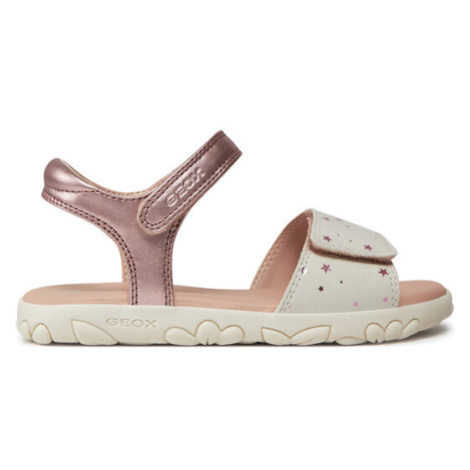 Geox Sandále J Sandal Haiti Girl J028ZA 007NF C8283 S Ružová