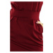 Elegantné bordové šaty s vreckami MARIA 144-7