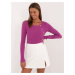 Purple classic women's sweater