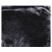 Čierny dámsky zimný kabát s kožušinou (008)