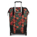 PUNTA nákupná taška na kolieskach s výsuvnou rukoväťou - 40L - zeleno - červená kvetinová