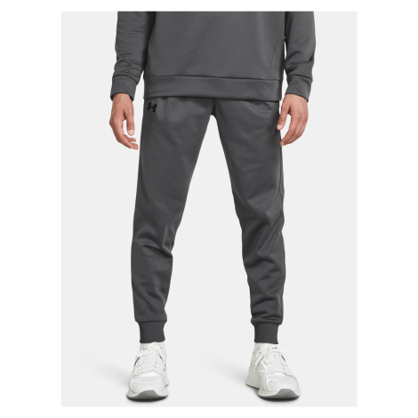 Šedé pánske športové tepláky Under Armour UA Armour Fleece Joggers