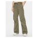 Calvin Klein Jeans Bavlnené nohavice Parachute Pant J20J222609 Kaki Regular Fit