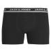 JACK & JONES Boxerky  čierna / biela