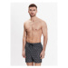 Calvin Klein Swimwear Plavecké šortky Medium Drawstring Print KM0KM00813 Čierna Regular Fit