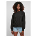 Women's Oversized Rainbow Crewneck Black