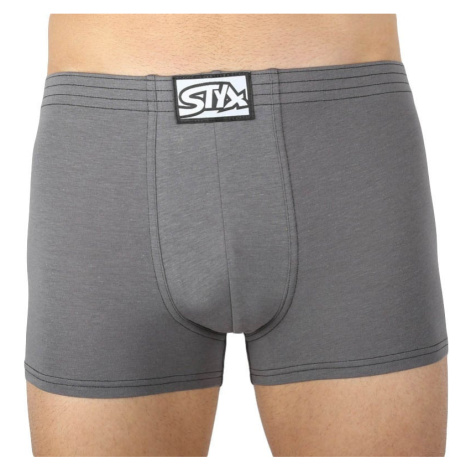 Men's boxers Styx classic rubber dark gray