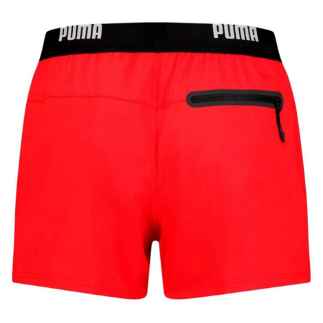 Pánske Short Lenght M 907659 02 plavecké šortky - Puma červená
