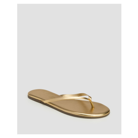 Dámske Kožené žabky Tkees Lily Metallics