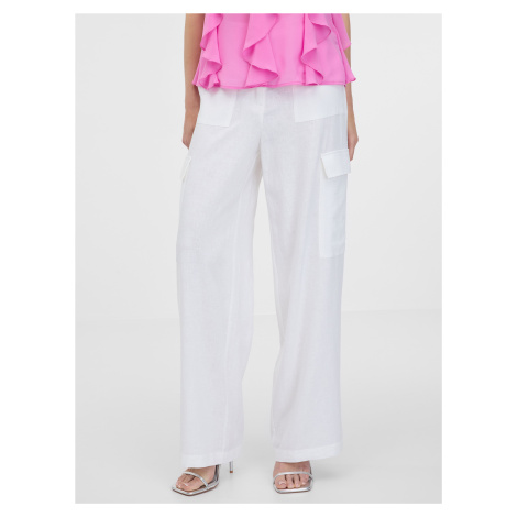 Orsay White women's wide trousers - Women's