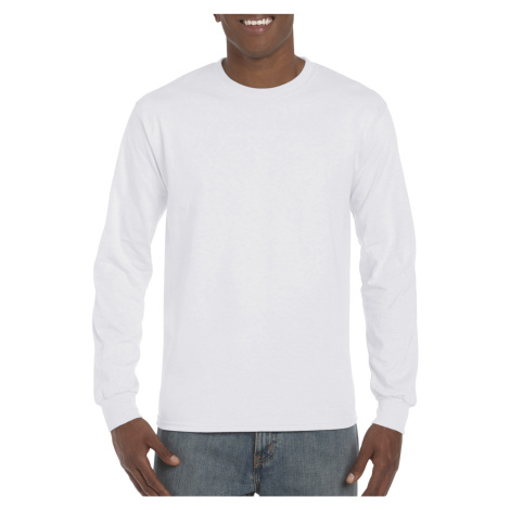 Gildan Pánske tričko s dlhým rukávom GH400 White