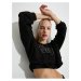 Koton Crop Sports Sweatshirt Printed Relax Fit