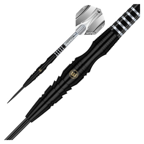 Sada steel šípok Winmau Sniper Black 24g, 90% wolfram