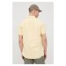 Bavlnená košeľa Superdry pánska, žltá farba, regular, s golierom button-down