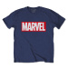 Marvel tričko Marvel Box Logo Modrá