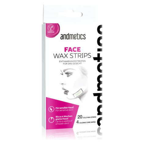 andmetics Wax Strips Face voskové depilačné pásiky na tvár