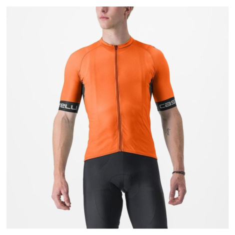 CASTELLI Cyklistický dres s krátkym rukávom - ENTRATA VI - oranžová
