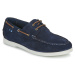 Jack & Jones  JFWGOLDERS SUEDE BOAT SHOE  Námornícke mokasíny Námornícka modrá