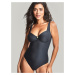 Dámske jednodielne plavky Marianna Balcony Swimsuit SW1590 Black - Panache