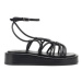 Simple Sandále ANDORA-101666 Čierna