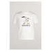 TRIČKO GANT GANT RUNNING DOG PRINT T-SHIRT WHITE