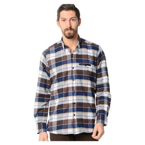 G565 DEWBERRY SHIRT-PLAIN COFFEE