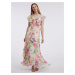 Orsay Pink-White Women Floral MaxiDresses - Ladies