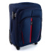 Modrý cestovný kufor &quot;Practical&quot; s expanderom - veľ. M, L, XL
