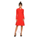 model 15096801 Trapézové šaty s žebrovaným lemováním červené EU XXL - BE