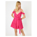Koton Dámske ružové večerné šaty a promočné šaty