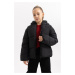 DEFACTO Girl&#39;s Water Repellent Hooded Coat