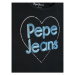 Pepe Jeans Tričko Harriet PG502842 Čierna Regular Fit