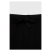 Detské bavlnené šortky Sisley čierna farba, s potlačou, nastaviteľný pás