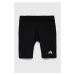 Detské krátke nohavice adidas Performance TF SHRT čierna farba, jednofarebné